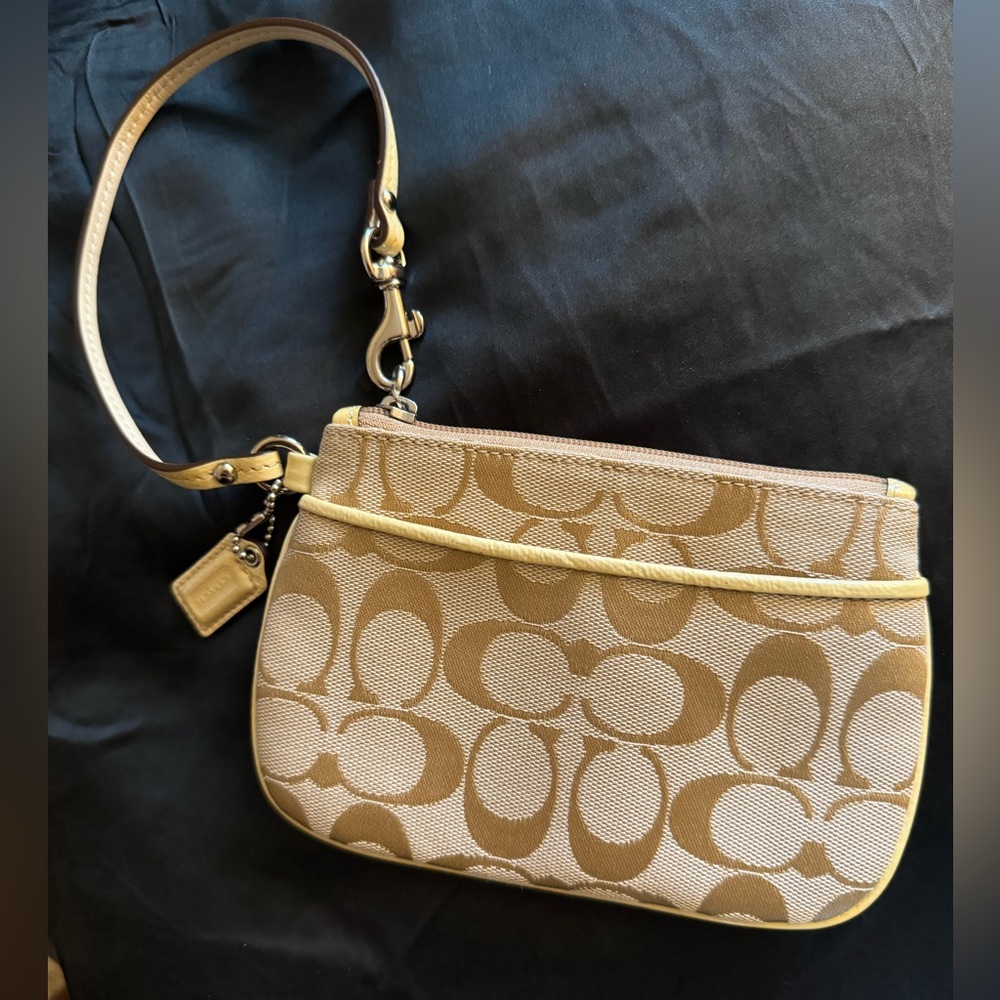 Coach Signature Collection Monogram Wristlet